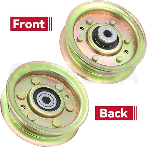 Miniatura 4 de GELASKA Paquete de 2 poleas 173437 que reemplazan a Craftsman 131494 Polea tensora 165888, Husqvarna 532173438, 532173437, 532165888, 597025001,