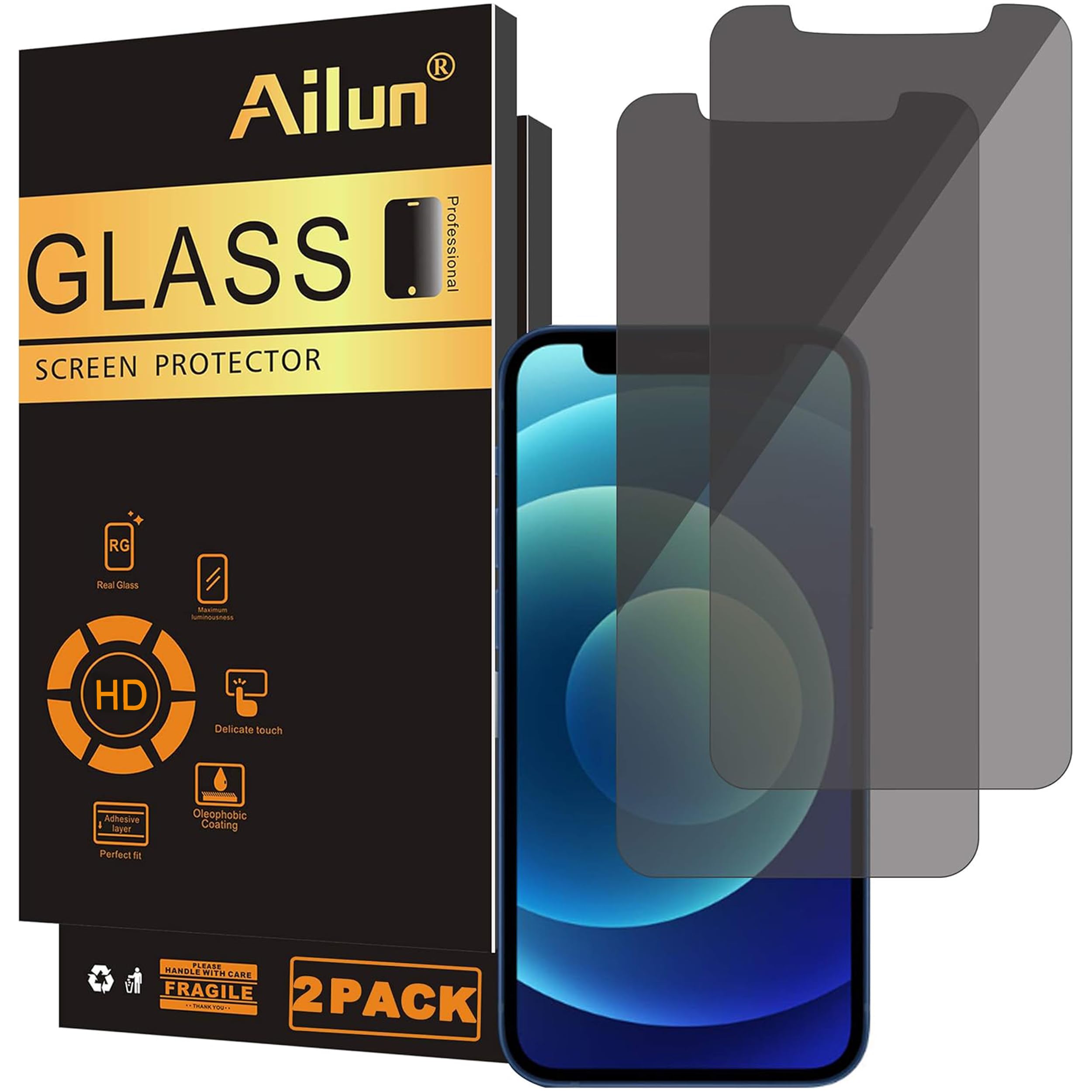 Ailun Privacy Screen Protector iPhone 17e/16e/14/13/13 Pro, 2 Pack — Amazon image 27