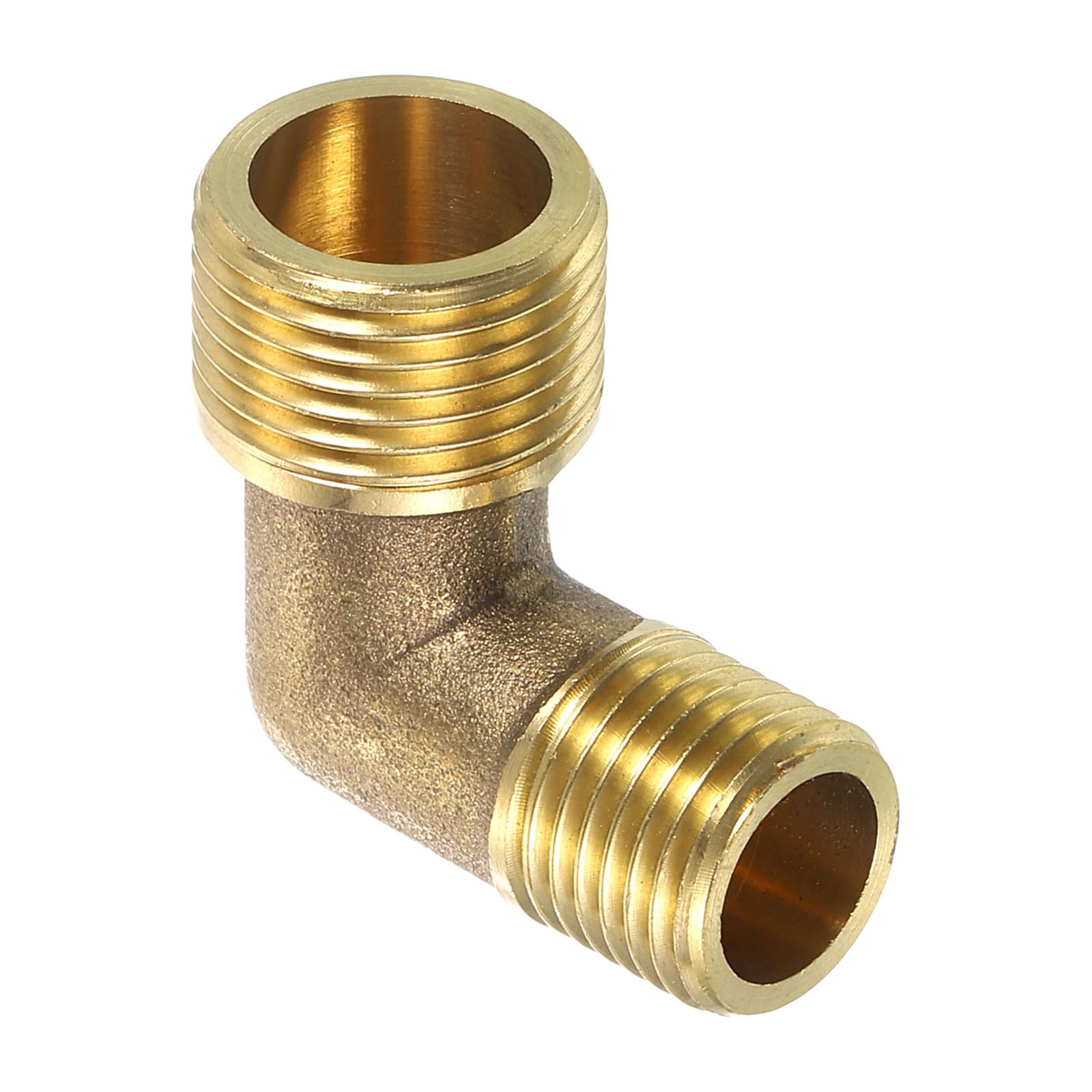 Raccord tuyau laiton 3/8" NPT mâle x 1/4" NPT mâle 90 degrés L