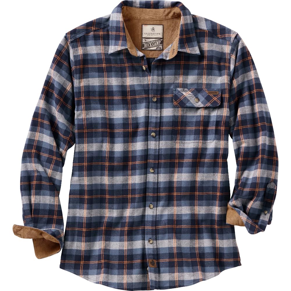Legendary Whitetails Men's Buck Camp Flannel Shirt Button Down Shirt