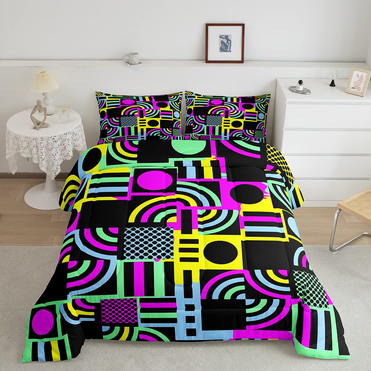 Set Lenzuola King Size Motivo Tennis 3D - 4 Pezzi, Microfibra, Per Ragazzi E Ragazze Sportivi