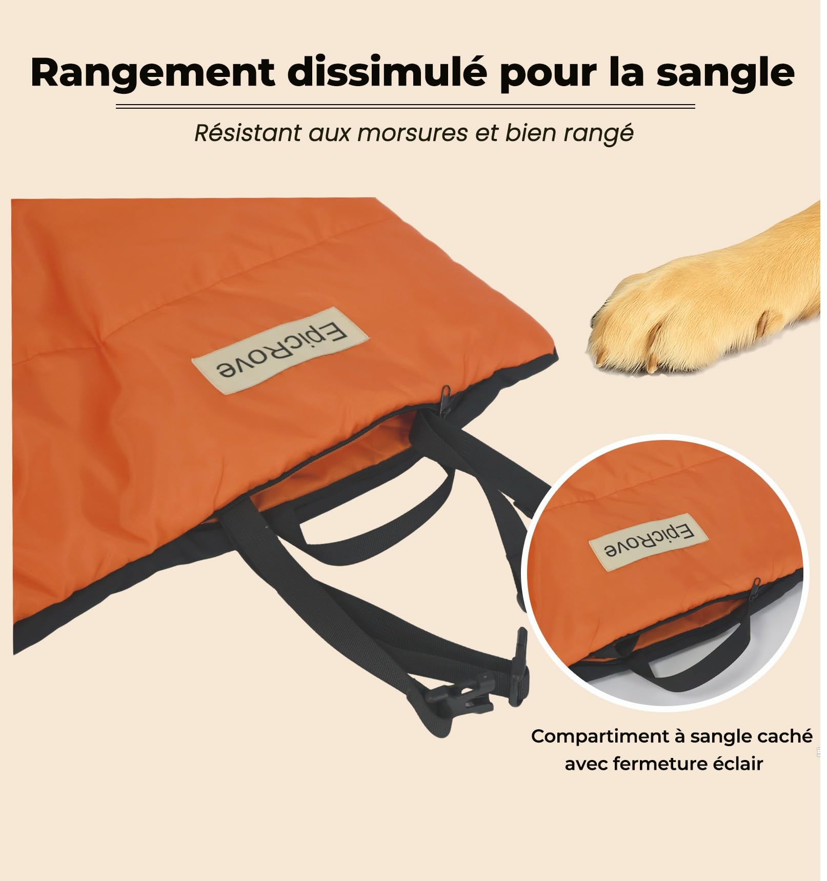 RovePad Base – Tapis pour Chien imperméable 110 × 68 cm, antidérapant, Lavable en Machine, résistant aux Griffes – Idéal pour Maison, Voiture, Voyage et Camping