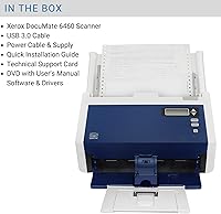 Vista 5 de Xerox DocuMate 6460 - Escáner de documentos dúplex para PC, alimentador automático de documentos