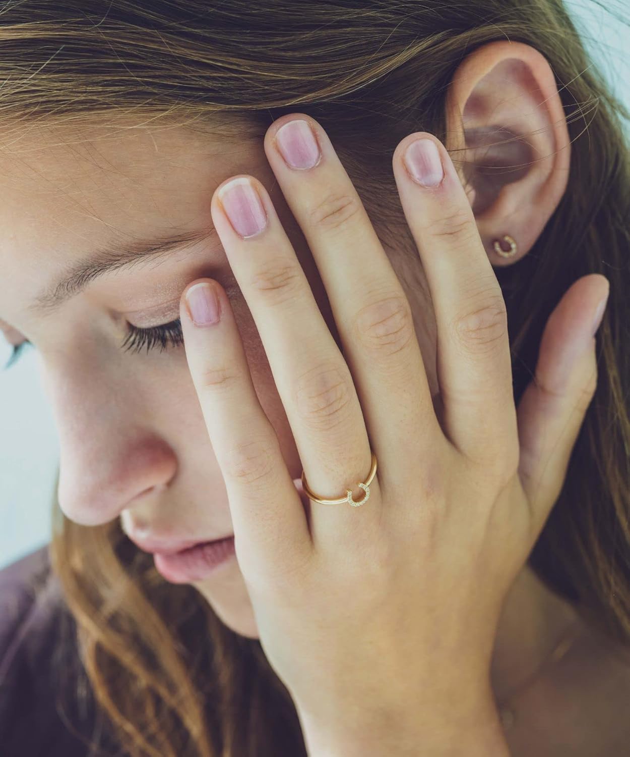 Amazon | (エテ) ete K18YG ホースシュー ダイヤモンド リング 230719