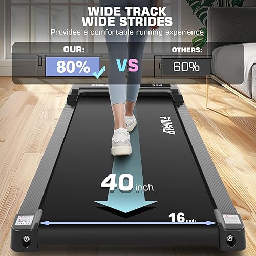 Miniatura 5 de beachey Folding Treadmill, 2-in-1 Under-Desk Treadmill for Home, Office, Gym. Compact JoggingRunning Machine with Remote Control, Bluetooth Speaker