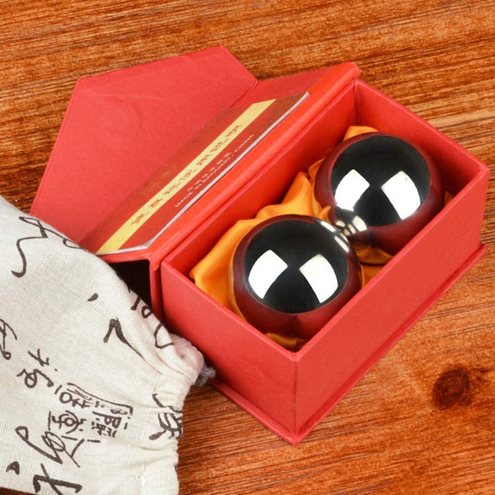 Balles Anti-Stress pour Adultes, balles Anti-Stress pour Adultes Balles d'exercice Chinoises Balles Anti-Stress d'exercice de santé Chinoises, balles Baoding en Acier ino