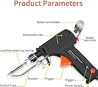 WelcometoJUSTHERE 60W Automatic Soldering Iron Kit - Handheld Solder Gun with Auto Tin Feeding for Electronics Repair & DIY