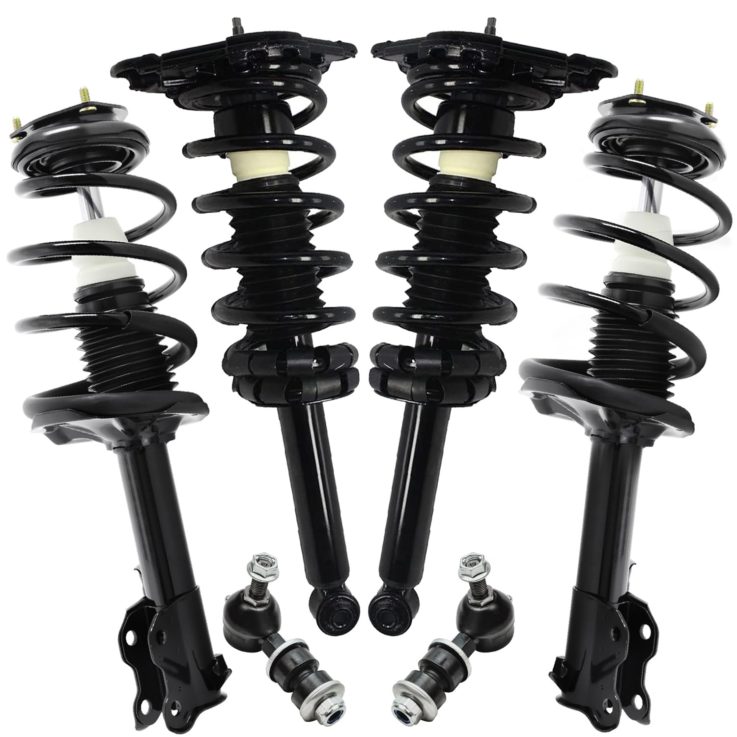 Detroit Axle - 6pc Struts Sway Bar Links for 2000-2001 Nissan Sentra