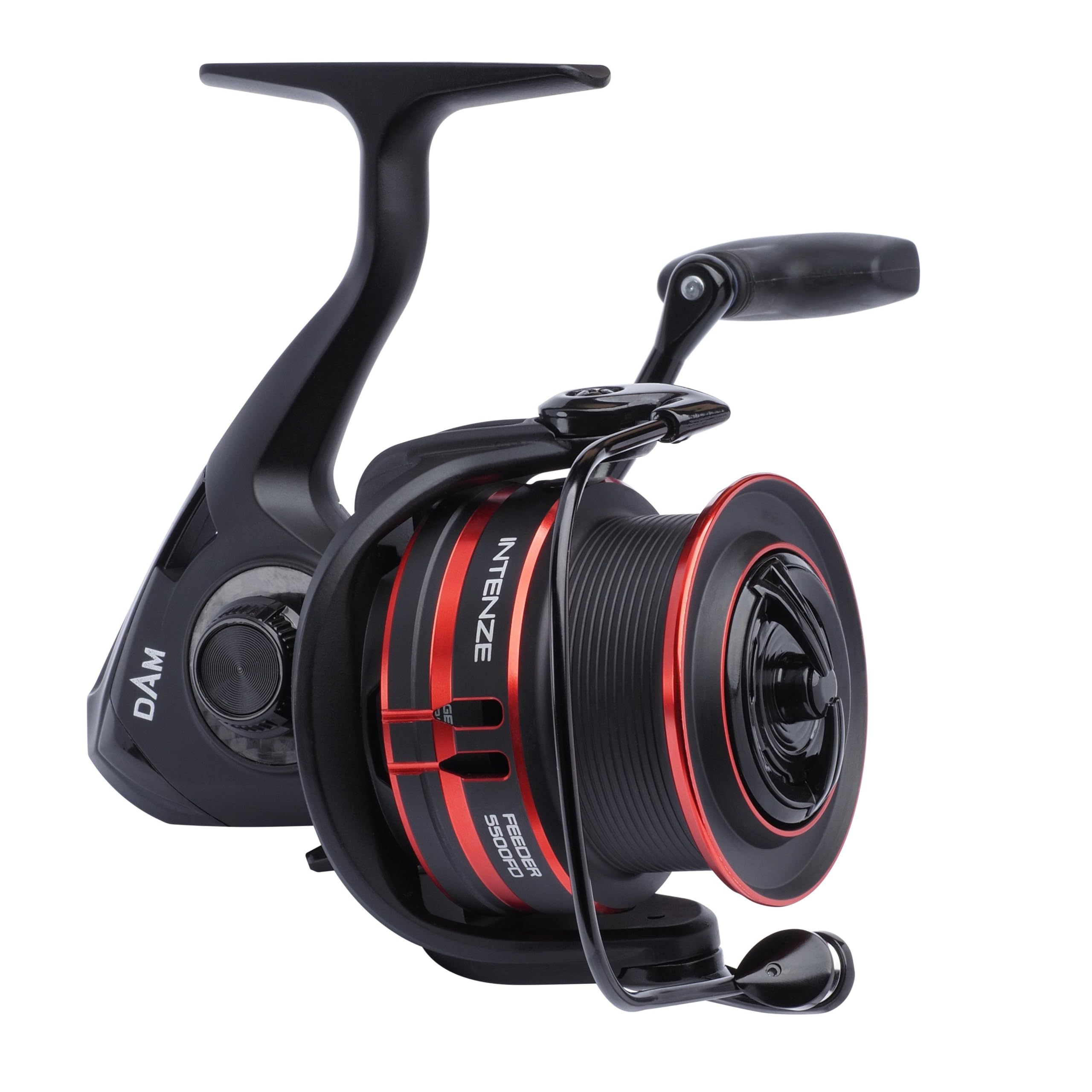 DAM Quick Intenze Feeder Mulinello da spinning | Mulinello da pesca con e metodo in acqua dolce | Manovella e bobina di ricambio in alluminio CNC | Opzioni multiple