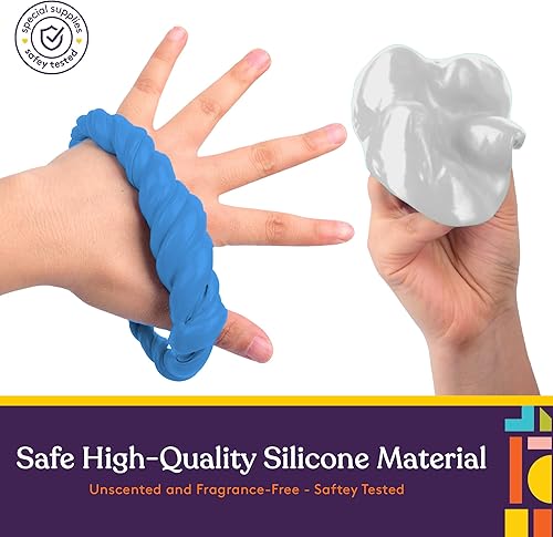 Miniatura 7 de Special Supplies Masilla terapéutica para niños y adultos  Kit de masilla de terapia de alivio de estrés para ejercicio de mano resistivo, juego de