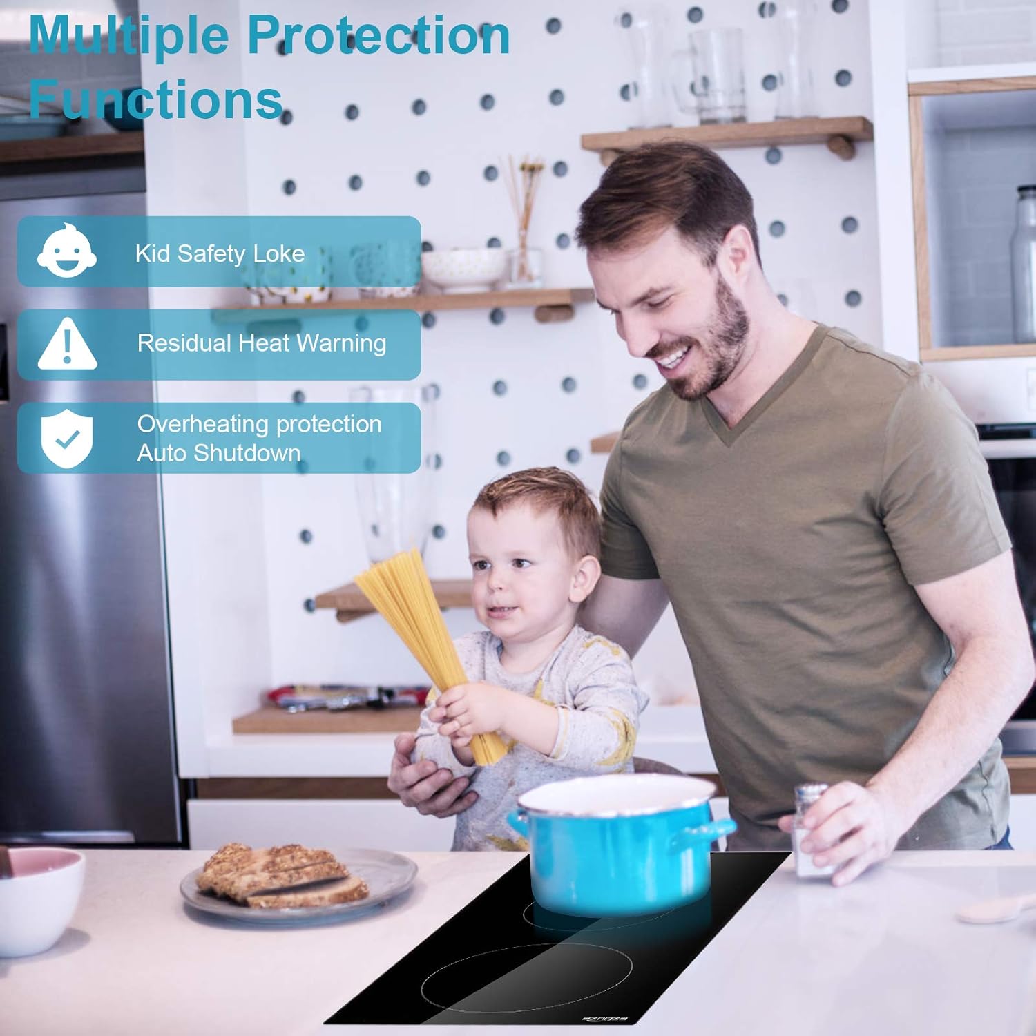 Buy 1 get 1 Electric Cooktop, EZUUZE 2 Burner Electric Cooktop,12 Inch Electric Stove Built in, Safety lock, 9 Heating Level, Residual Heat Warning, Sensor Touch Control, 240V Ceramic Cooktop Get Discount Offer Electric Cooktop, EZUUZE 2 Burner Electric Cooktop,12 Inch Electric Stove Built in, Safety lock, 9 Heating Level, Residual Heat Warning, Sensor Touch Control, 240V Ceramic Cooktop