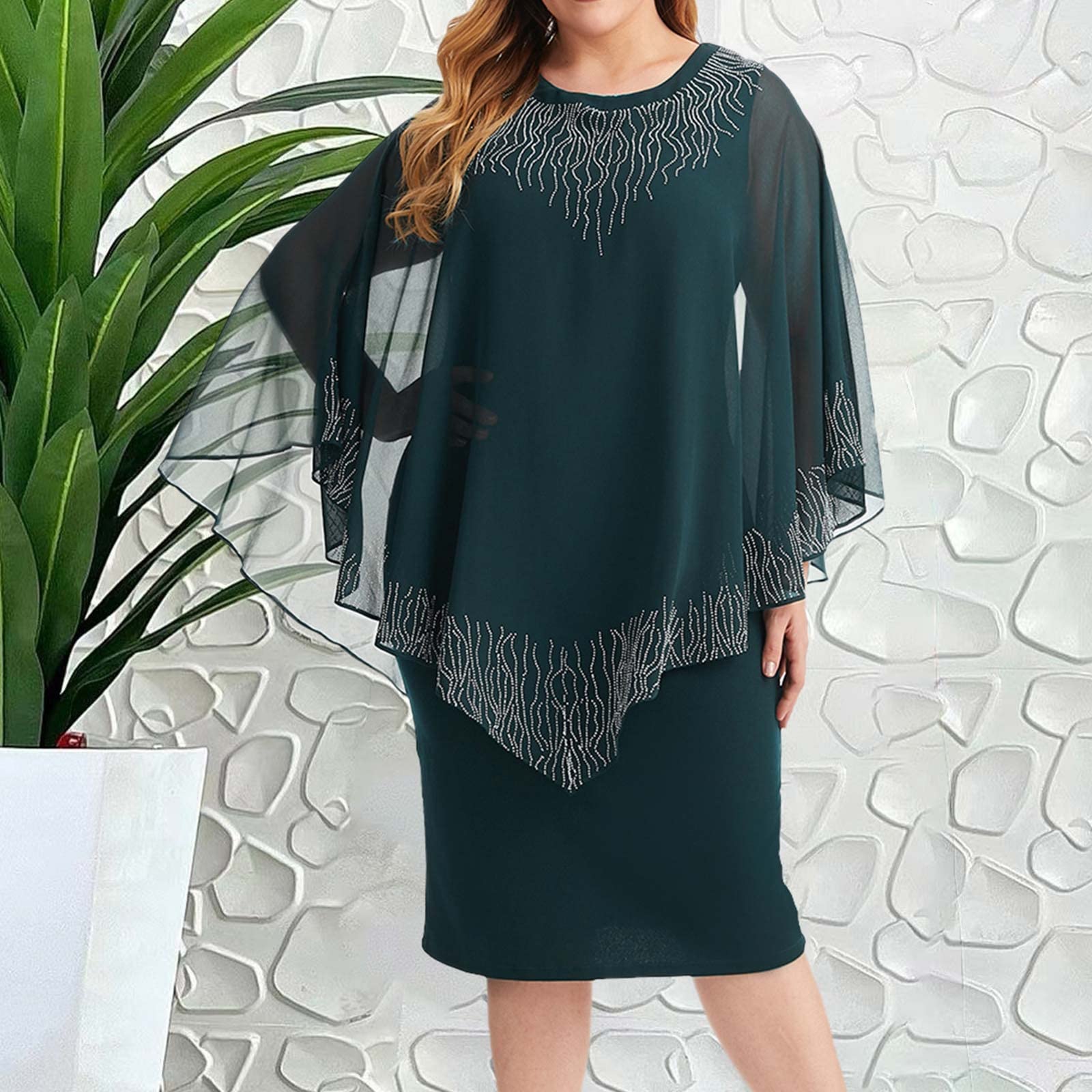 Robe Longue Soirée Femme – Sans Manches, Col V, Fendue, En Velours Extensible – Élégante Pour Mariage, Cocktail, Bal