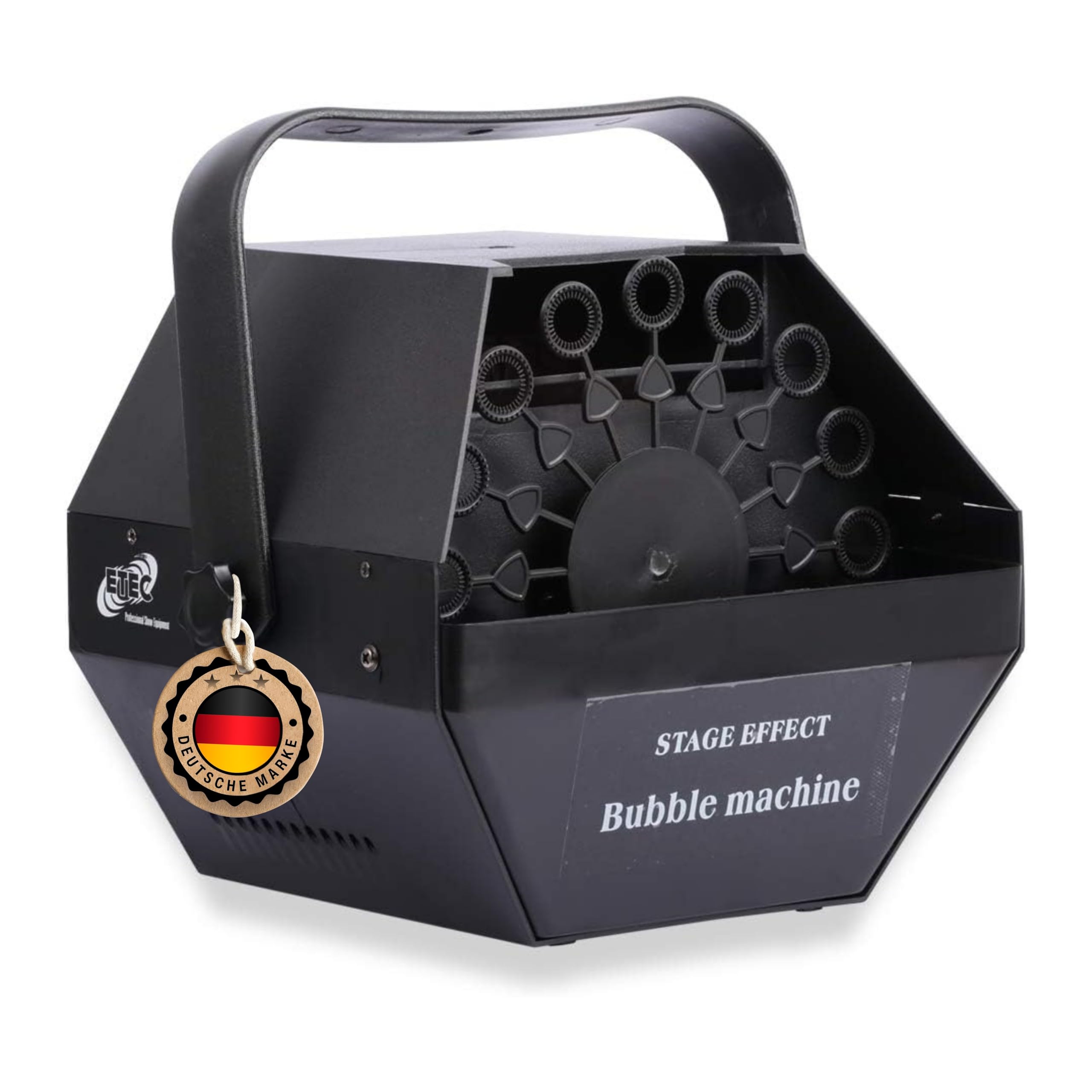 ETEC Professional Seifenblasenmaschine Bubble E500 – Seifenblasen Effekt für Geburtstag, Überraschung, DJ Event, Bühne, Auftritt, Veranstaltung