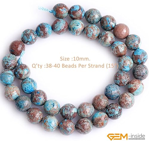 Miniatura 424 de GEM-Inside Red Orange Carnelian Gemstone Loose Beads Natural Energy Power Beads for Jewelry Making Round Faceted 8mm 15