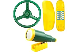 Kids Swing Set Steering Wheel Plastic Telescope Swing Phone