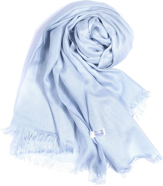 Amazon Selon レディース 薄いスカーフ Uvカット ストール 100 ソフトアクリル 検針完了 ブルー スカーフ 通販
