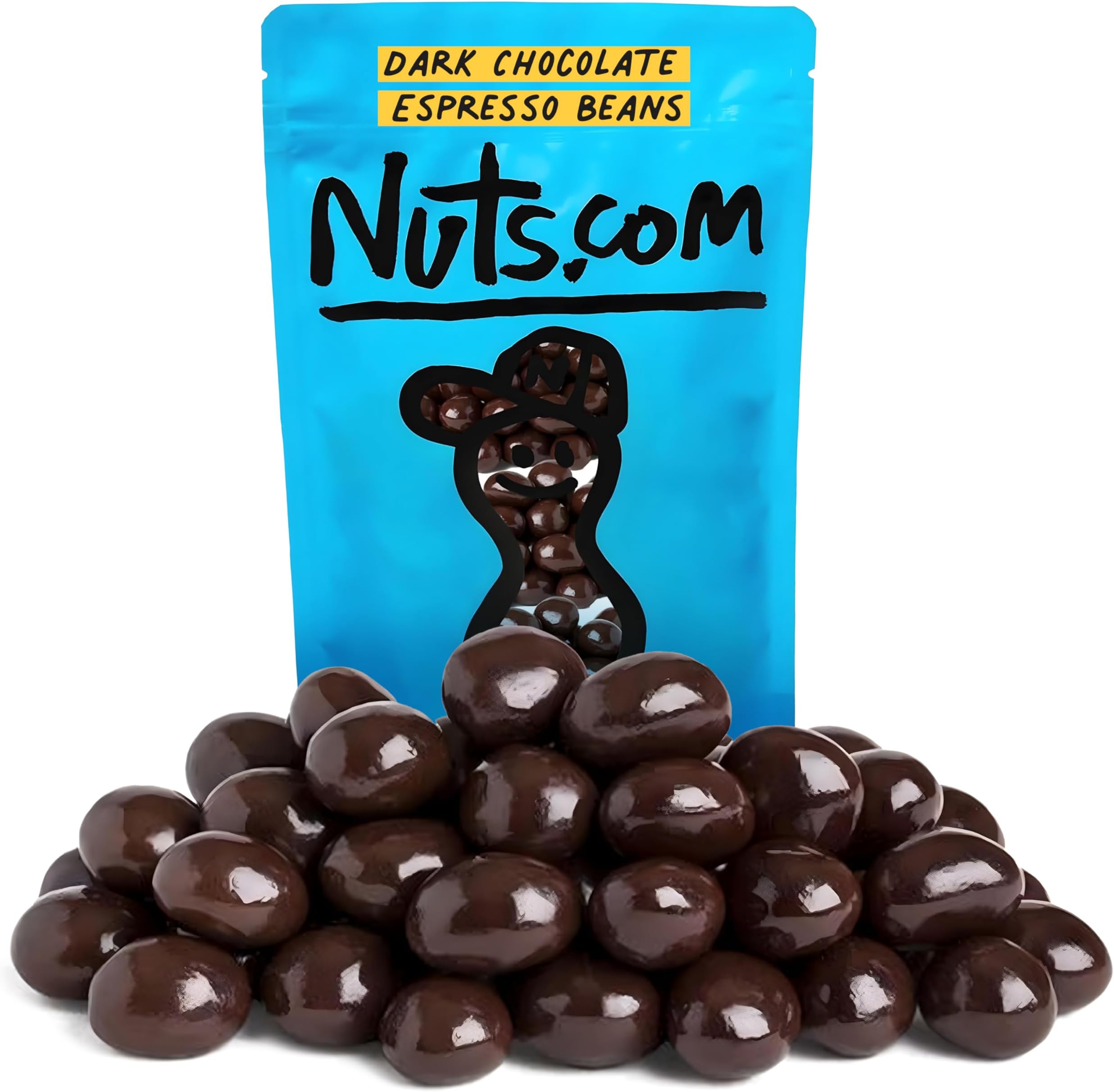 Dark Chocolate Covered Espresso Bean – 2 Pound Bag, Great Snack for Adults, Good Source of Antioxidants & Caffeine – For Office, Holiday Gatherings & Home Snacking