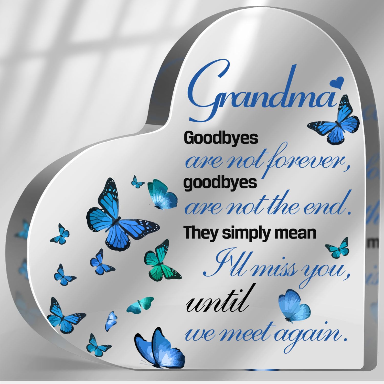 Sympathy Gifts for Loss of Grandma, Loss of Grandma Sympathy Gifts, Bereavement Condolences Grief Gifts, Funeral Memorial Decor Sign, Remembrance Plaque for Loss Nana