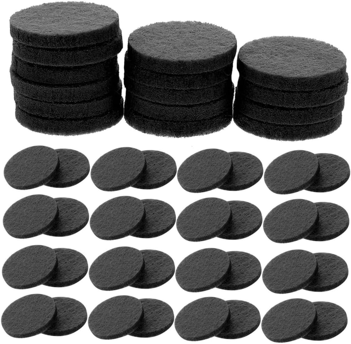 80pcs Unscented Aromatherapy Cotton Pads High Absorption Essential Oil Diffuser Refill Pads for Home Car and Accessory for Diffusers and Relaxation