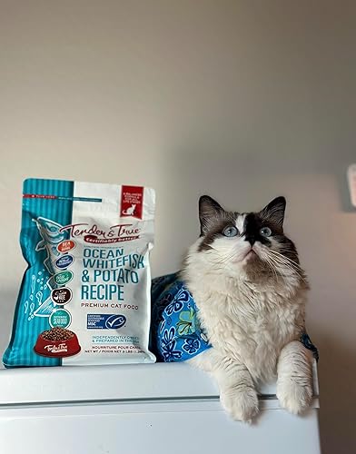 Miniatura 4 de Tender & True Comida para gatos con receta de pescado blanco y patata, 3 libras