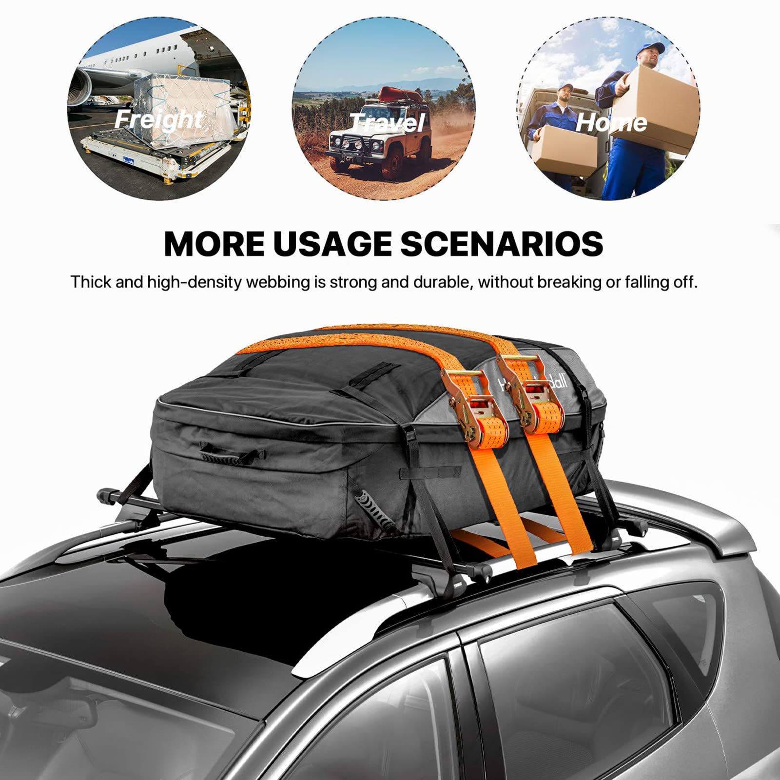 Correa de amarre de trinquete para trabajo pesado, correas tensoras, correas de amarre, amarre de trinquete automotriz de 2000 kg, equipaje de carga de amarre con liberación rápida, 4 cm * 15 m (4 c