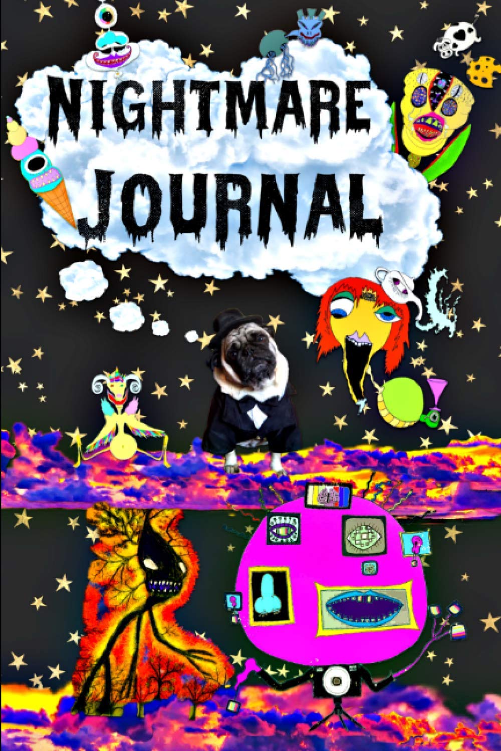 Nightmare Journal: Daily Diary to Record & Analyze Your Dreams, Track Your Sleep, & Answer Cool Questionnaires (Dream Journal)