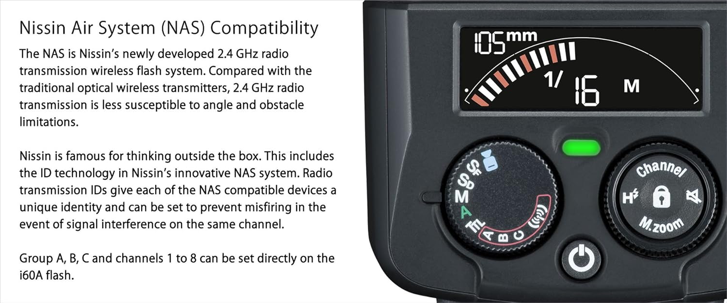 Nissin Air System (NAS) compatibility and control panel