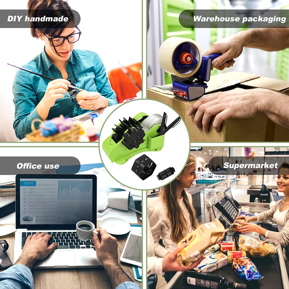 LINGSFIRE Semi-Automatic Heat Tape Dispenser, Multiple Roll Heat Tape Dispenser Sublimation with Compartment Slot and Dual-roll Cores(1" and 3") Used for Heat Transfer Tape in Warehouse Office School : Office Products