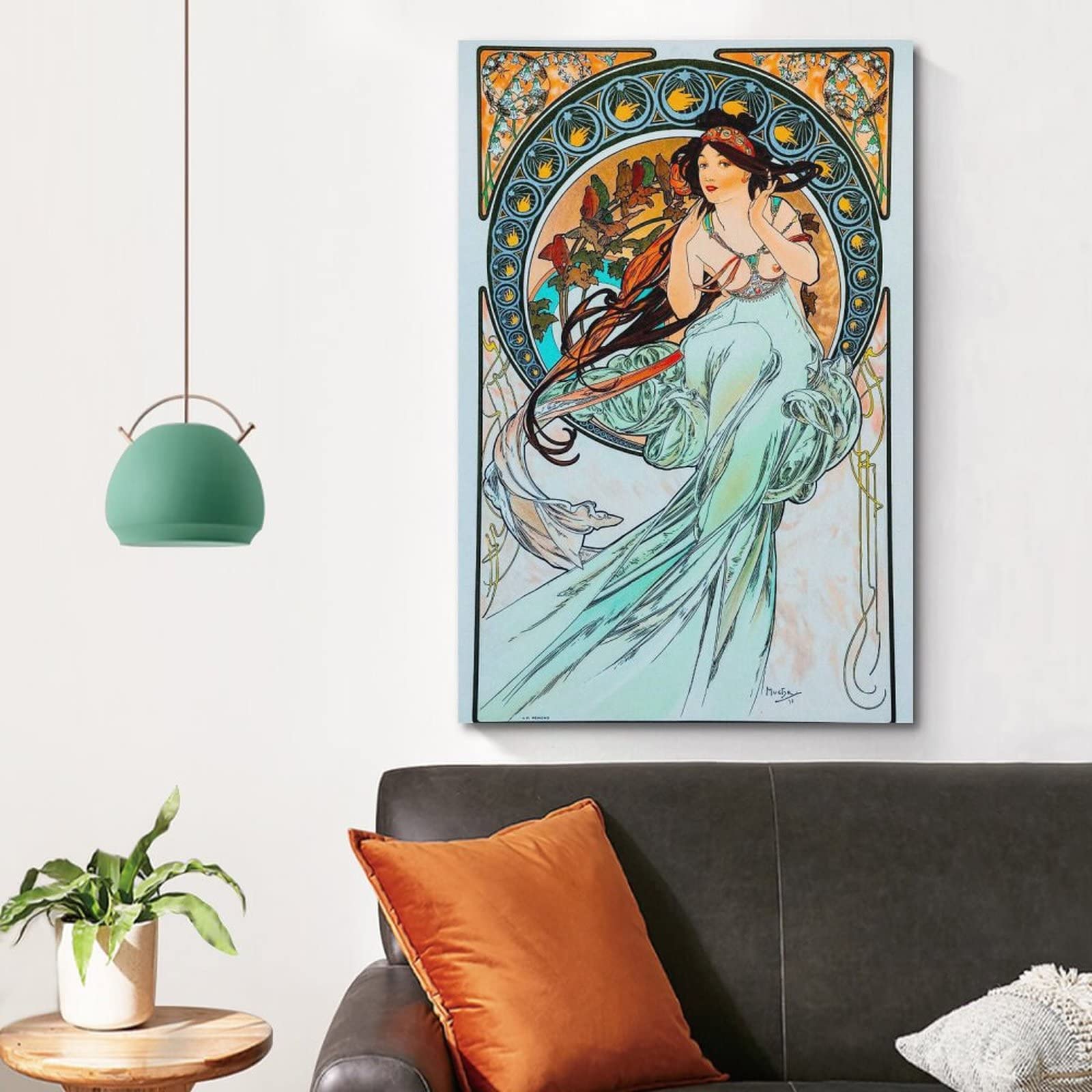 Alphonse Mucha アート作品 2点セット Amazon.com: Alphonse Mucha Four Seasons Series Art Nouveau