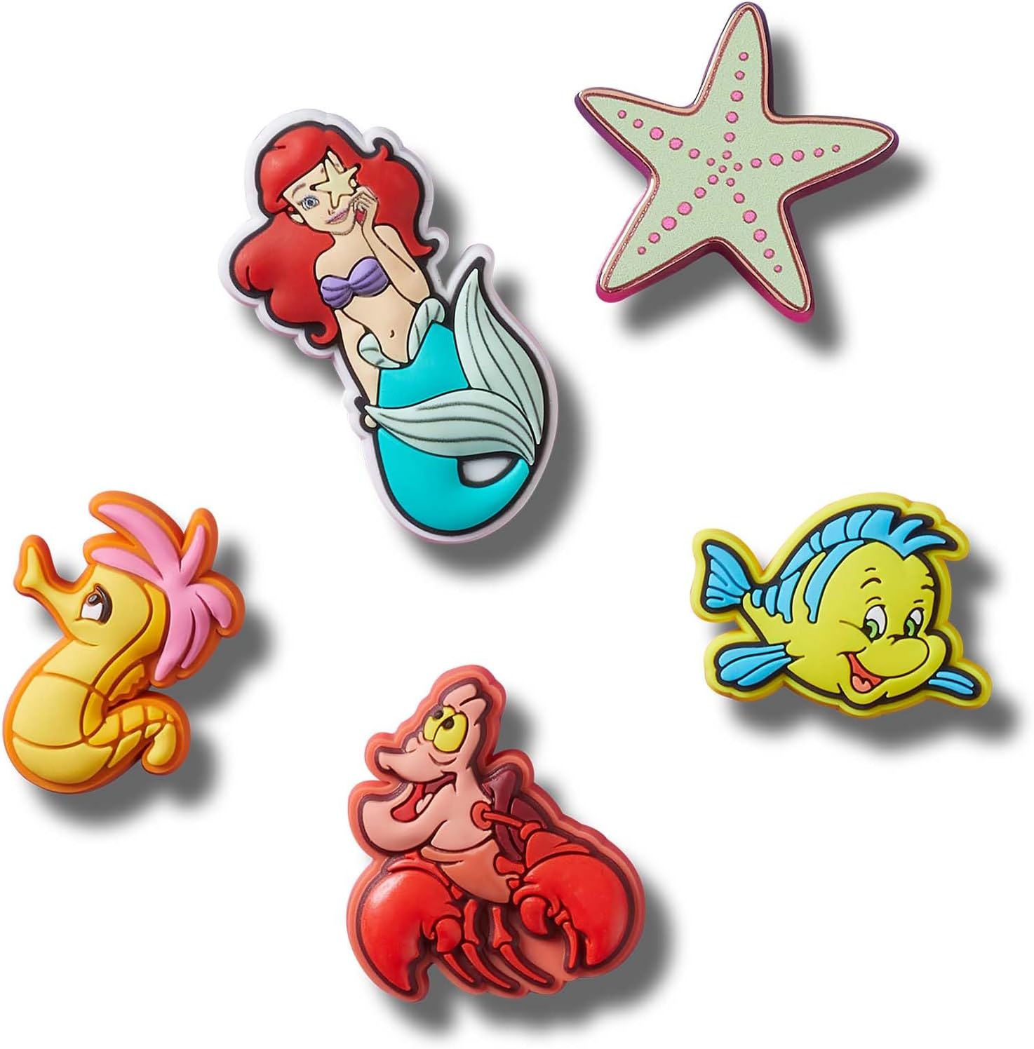 Crocs Unisex Disney Princess Character Collection Multi Packs Princess Ariel 5 Pack