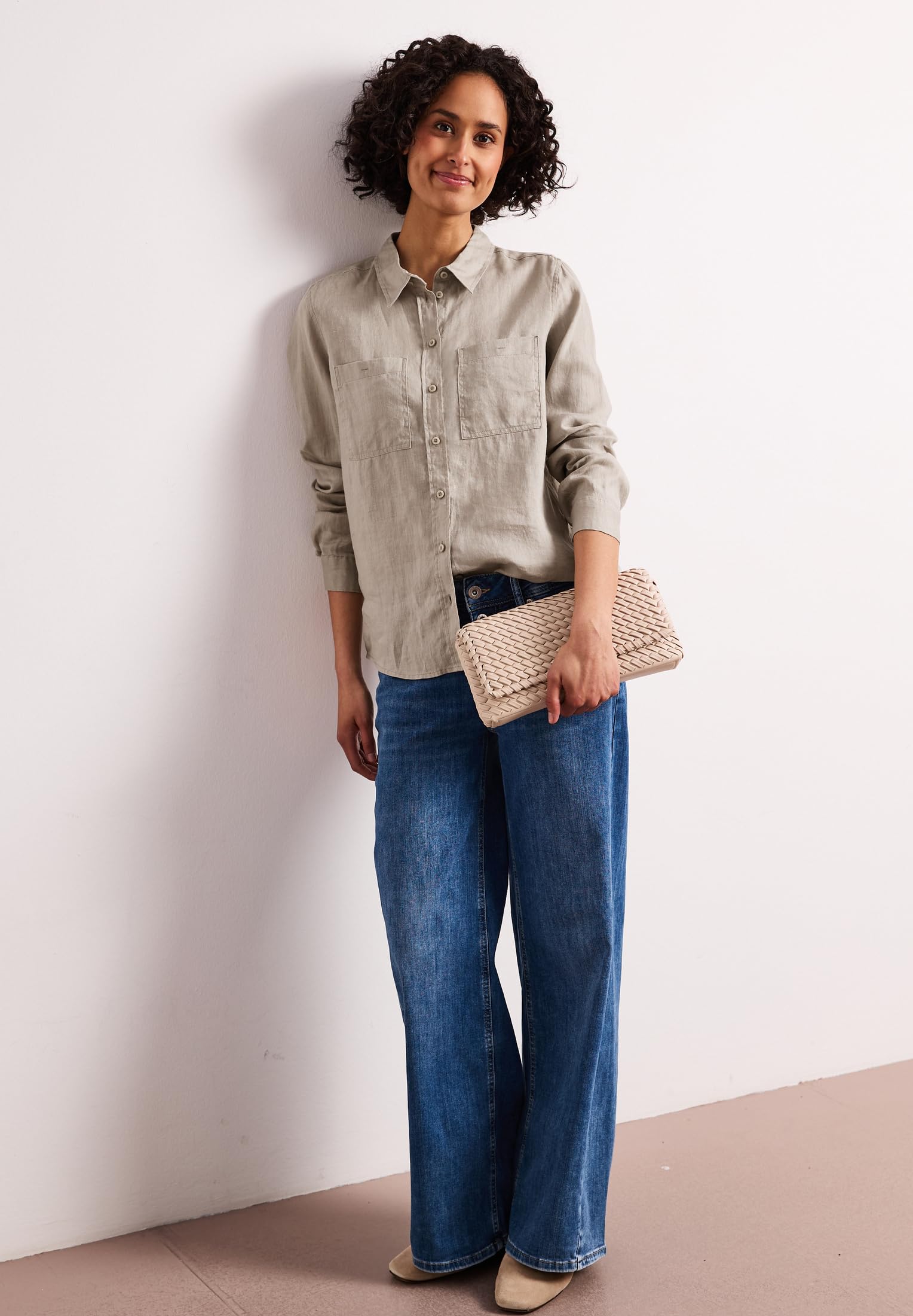 Street One Leinenbluse mit Brusttaschen
