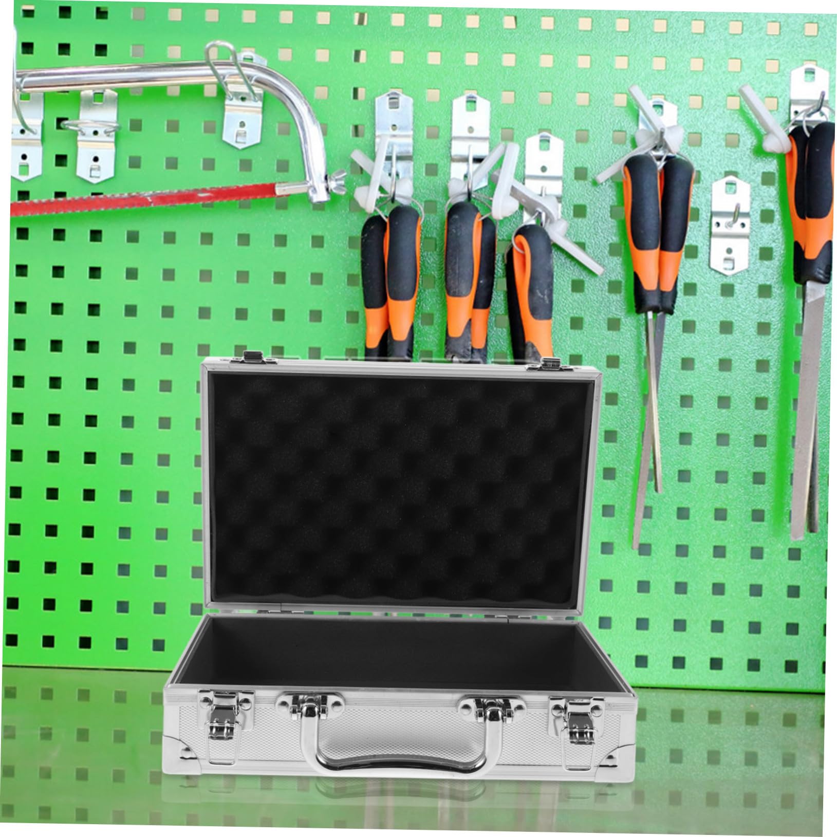Valigetta Portatile in Lega di Alluminio Custodia Resistente e Leggera per Organizzazione Utensili e Accessori Piccoli per Lavoro e Trasporto
