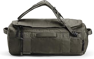 THE NORTH FACE Base Camp Voyager Duffel—32L, New Taupe Green/TNF Black, One Size, 32 L Base Camp Voyager Duffel