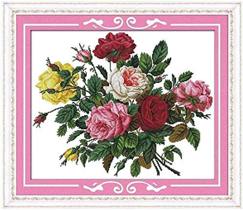 Cross Stitch Kits DIY Embroidery Craft Kits for Adults Pattern roses