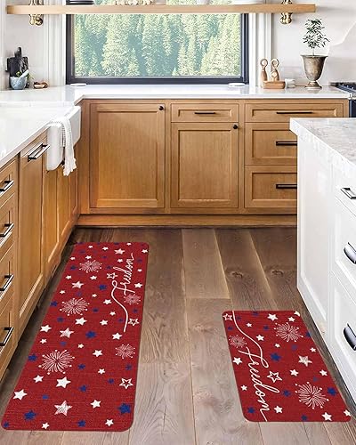 Vista 233 de Tapete de Feliz Navidad, tapete antideslizante para puerta delantera, baño, cocina, dormitorio, patio, entrada, 16 x 24 pulgadas, rojo, negro y verde