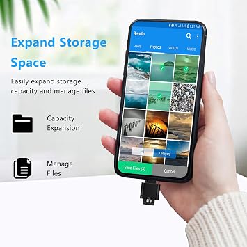 TF Card Reader, Micro SD Card Reader, Type C TF Memory Card Reader Adapter with USB C to USB Adapter Compatible with Laptops, MacBook, Samsung Galaxy (Black)