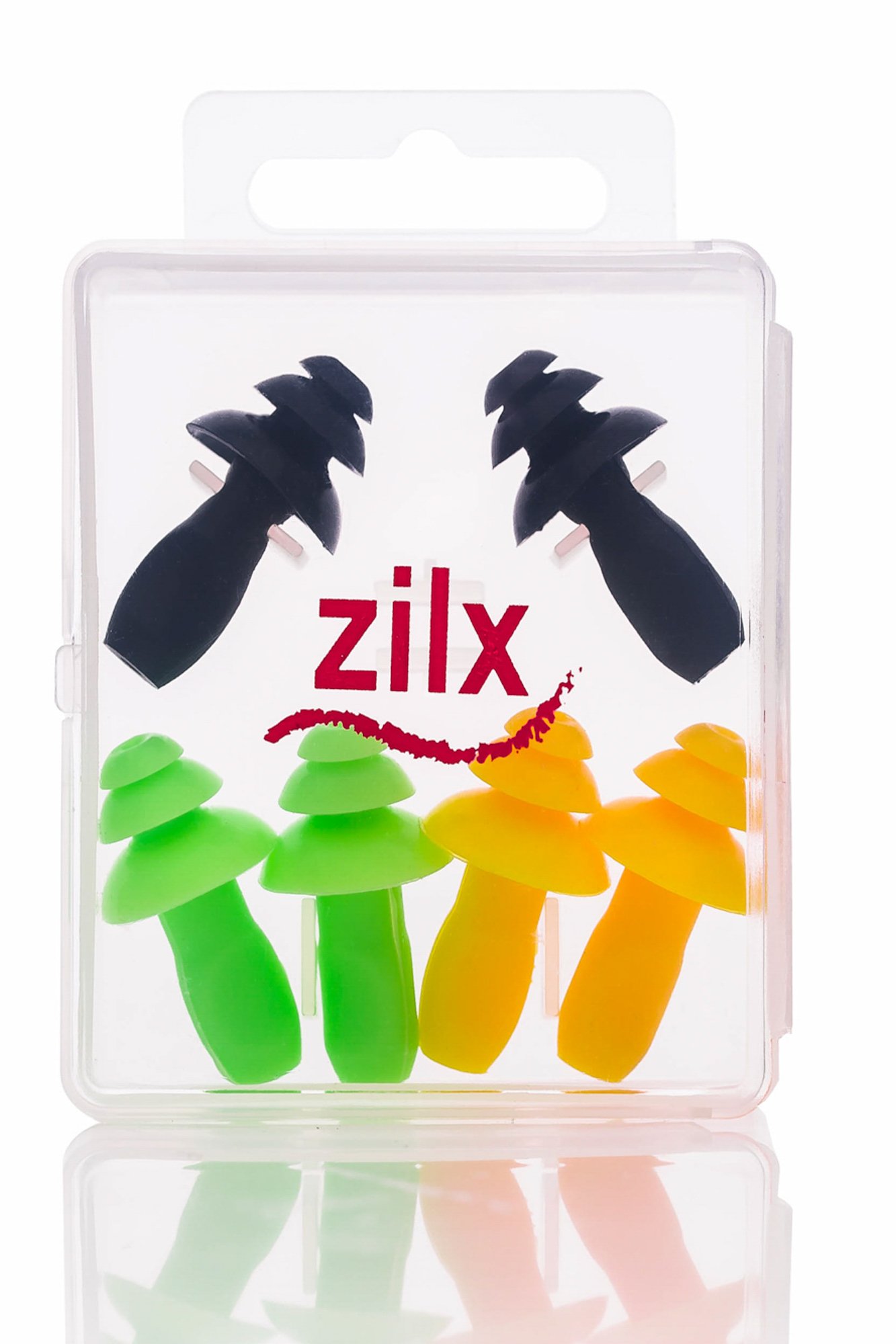 Earplugs: Swimming, Shooting, Musicians, Concerts, Work & Travel (3Pair)-(6Pcs) Multi Colour Value Pack.Teens & Adults Only. (Black, Yellow, Green)