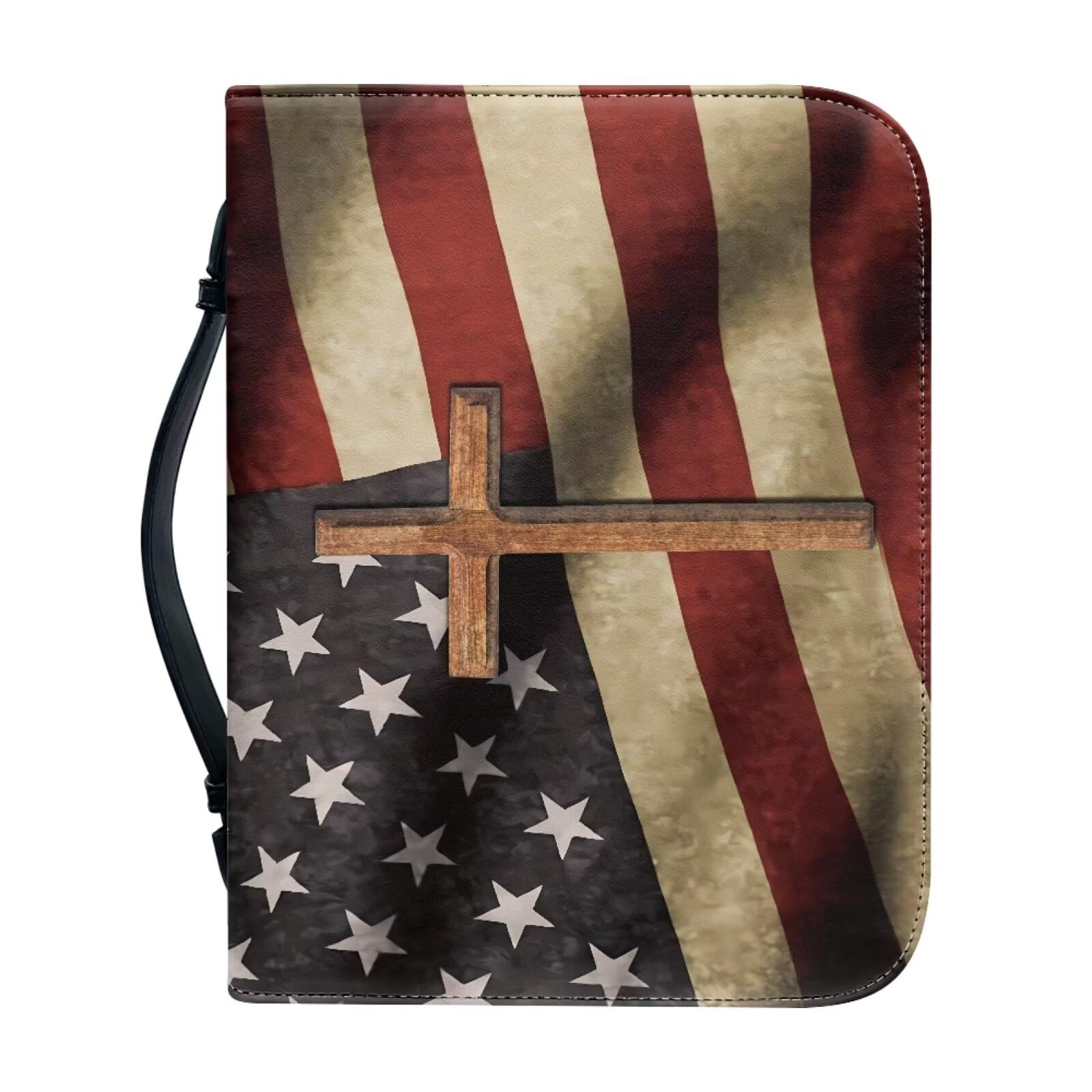 Bible Bag Christmas Gifts Bible Covers Bible Holder Bible Bags PU Leather Study Bible Case Bible Cases Covers for Bible — image 1