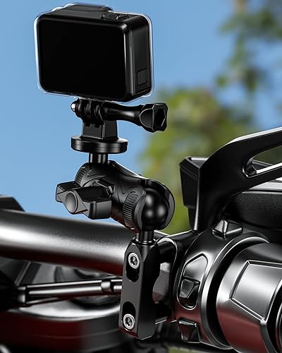 Miniatura 6 de BRCOVAN Base de montaje de aleación de aluminio con bola de TPU de 1 pulgada para depósito de freno de motocicleta/embrague compatible con soportes