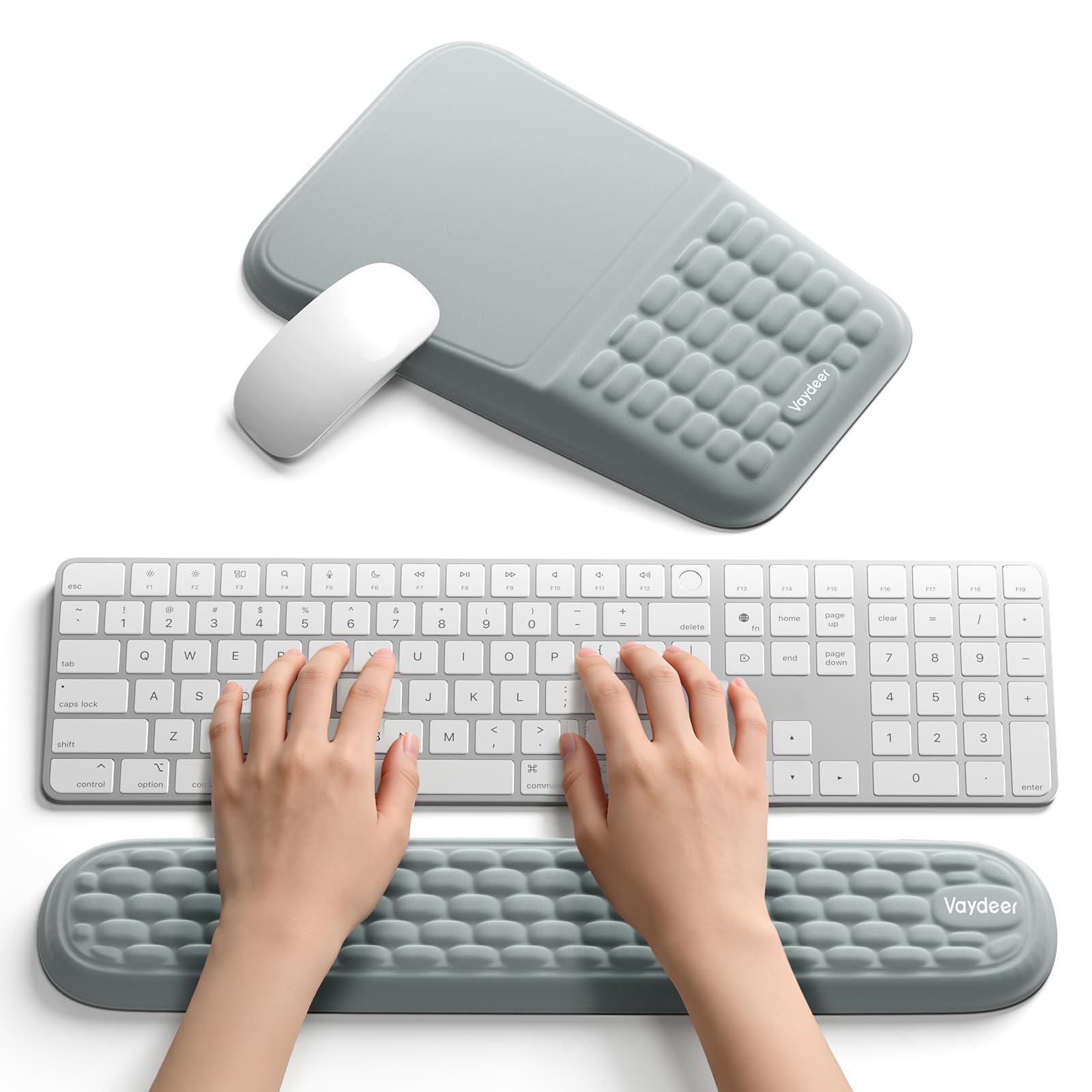 VAYDEER Ergonomie-Set mit Tastatur-Handauflage, 430 * 243mm,