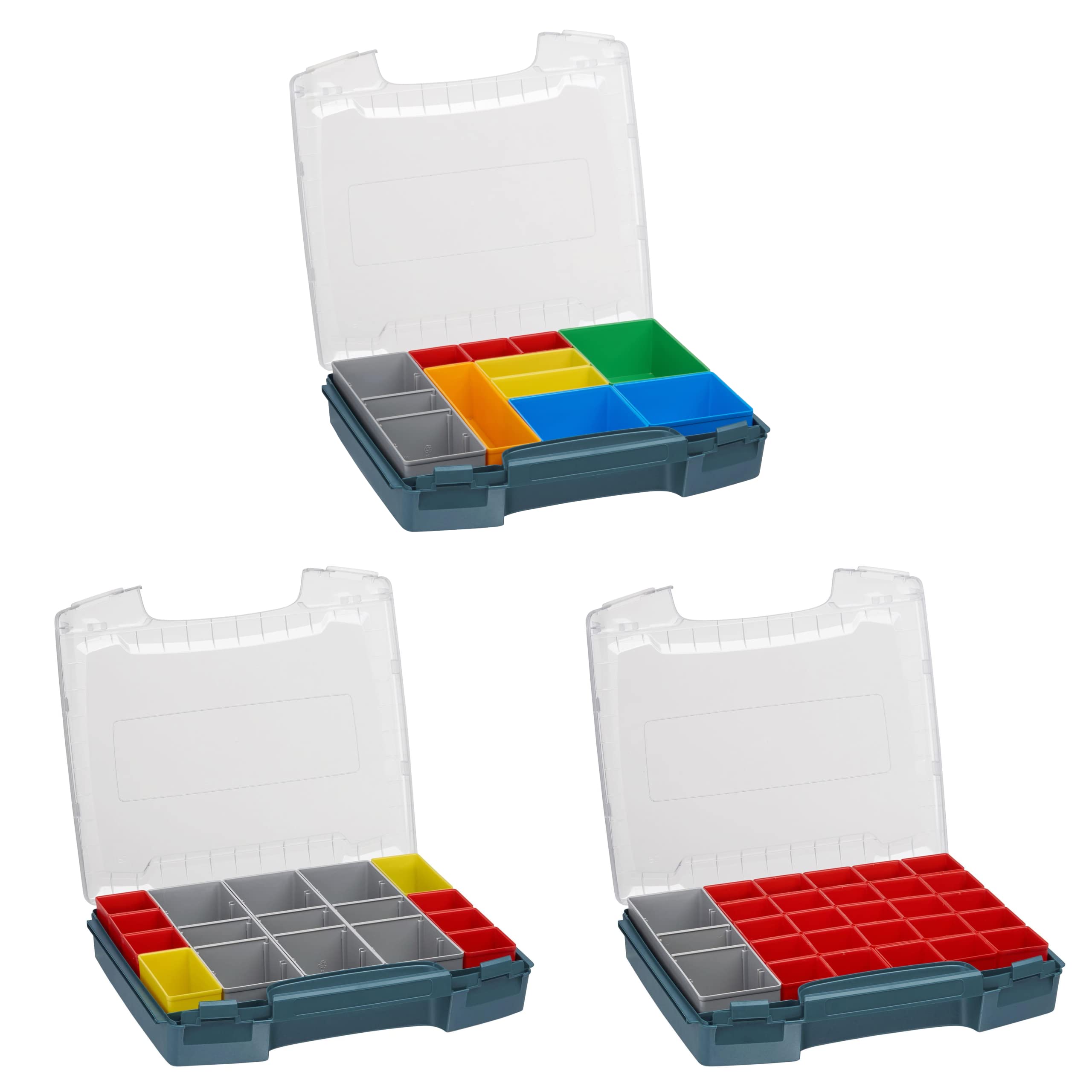 Bosch Sortimo i-BOXX 72 - Juego de cajas organizadoras (3 unidades, A3, H3 y I3), color azul