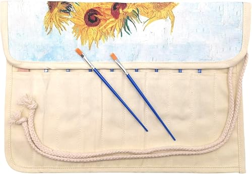 Miniatura 4 de Funny live Soporte para pinceles de pintura, pinceles de pintura para artistas y organizador de almacenamiento, bolsa enrollable, protege los