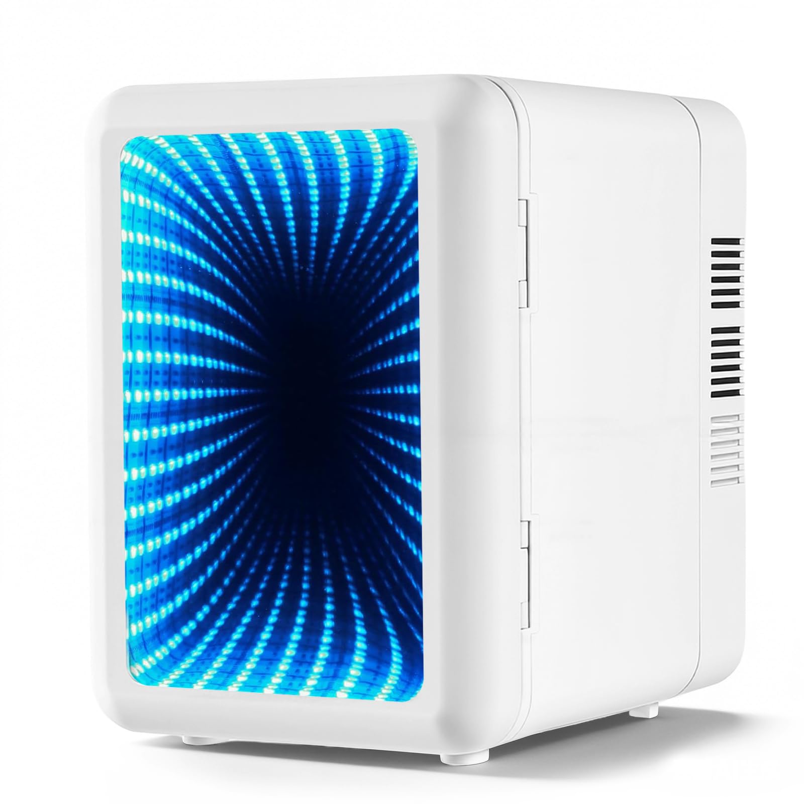 Mini réfrigérateur 4 litres/6 canettes, refroidissement et chauffage, 220 V CA/12 V CC, thermoélectrique, mode ECO à faible bruit de 25 dB, pour chambre à coucher, voiture, dortoir, bureau