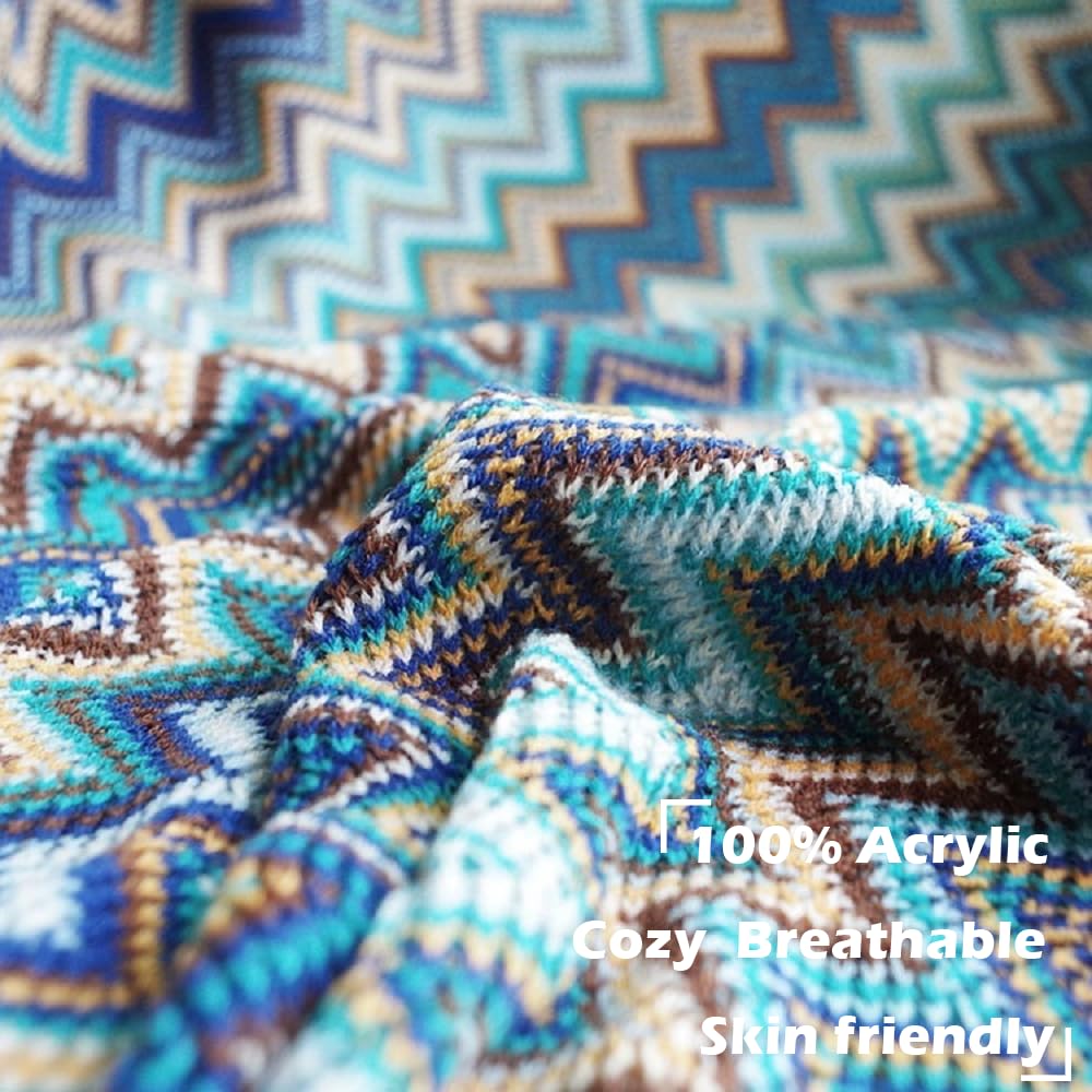 Bohemian sprei met kwastjes, groot formaat bankdeken, voor