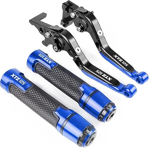 Clibrv Motorcycle Grips Adjustable Folding Clutch FOR YAMAH XTZ125 2014-2015 Aluminum Motorcycle Accessories Handle Grips Brake Clutch Lever (Color