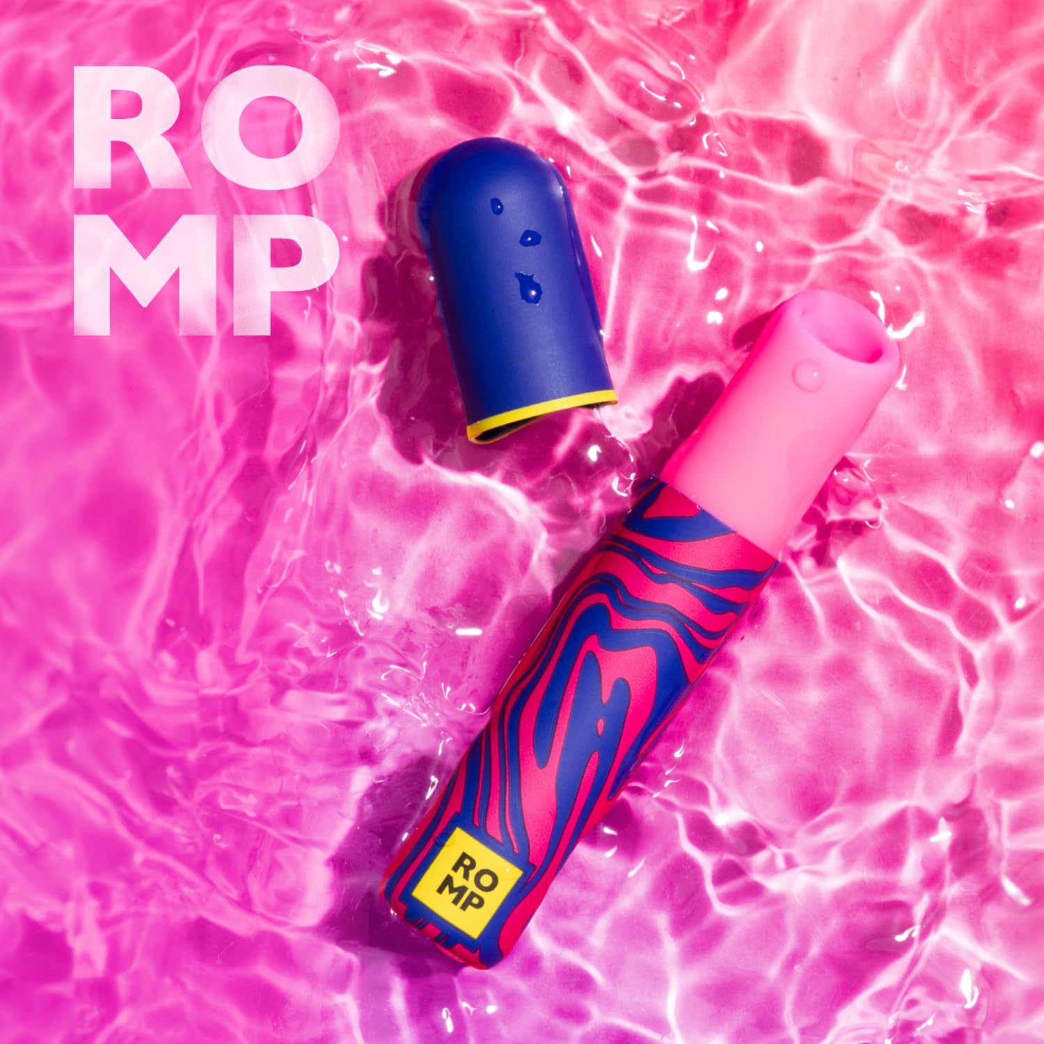ROMP Lipstick Aspiratore Clitorideo | Mini Stimolatore Discreto | Succhia Capezzoli Portatile | Aspirazione Clitoride Giocattolo Sessuale per Adulti | Ricaricabile e Impermeabile | Rosa