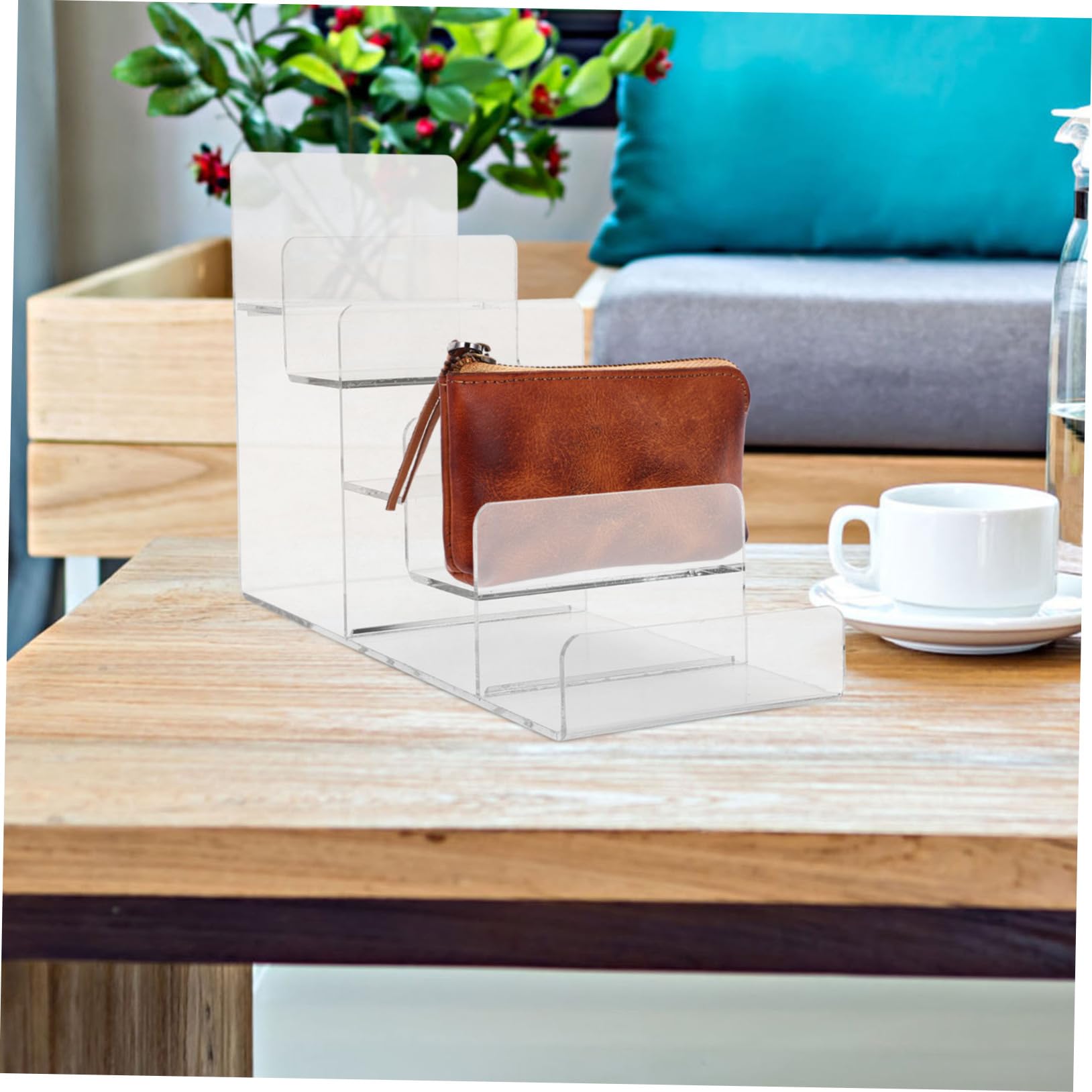 Vitrina De Acrílico Expositor De Carteras Organizador De Perfumes Compacto y Portátil