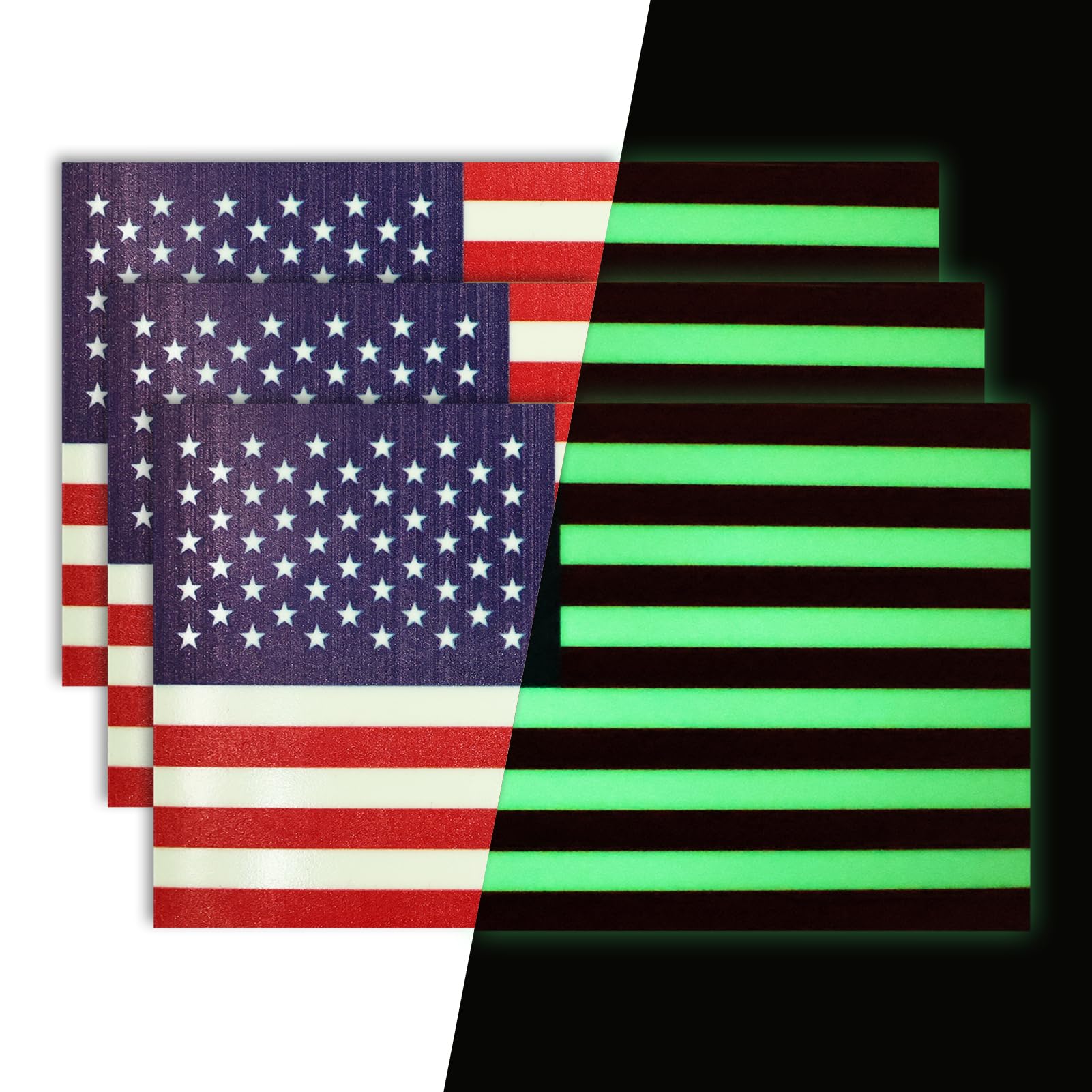 Pegatinas bandera estadounidense brillantes para decorar camiones maletas y parachoques de coche
