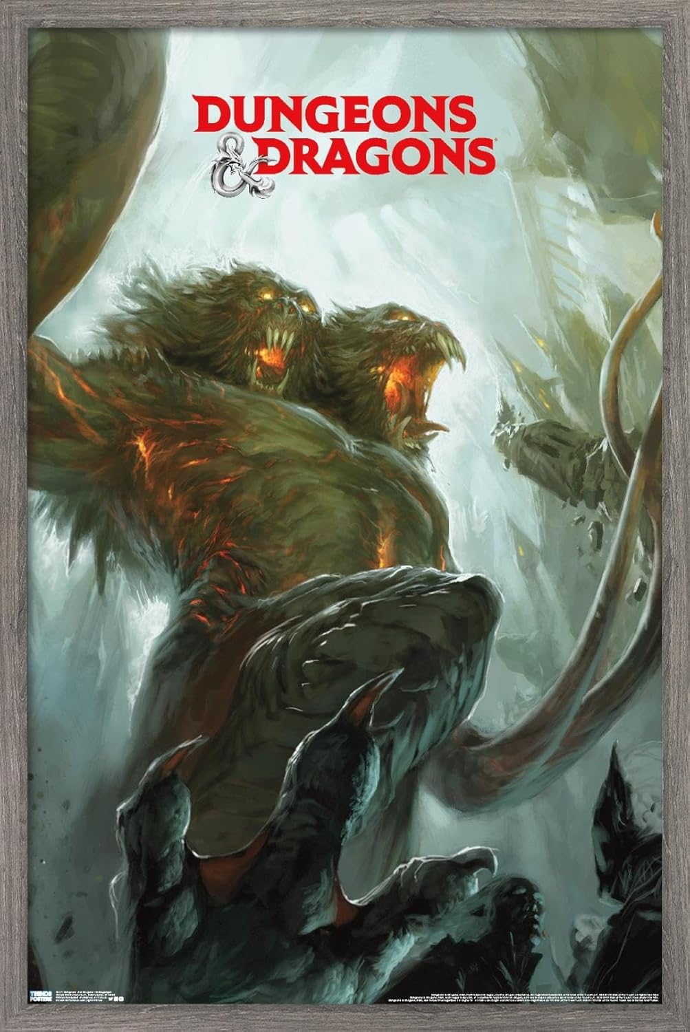 Trends International Dungeons And Dragons - Demogorgon Wall Poster, 22.375" x 34", Premium Unframed Version