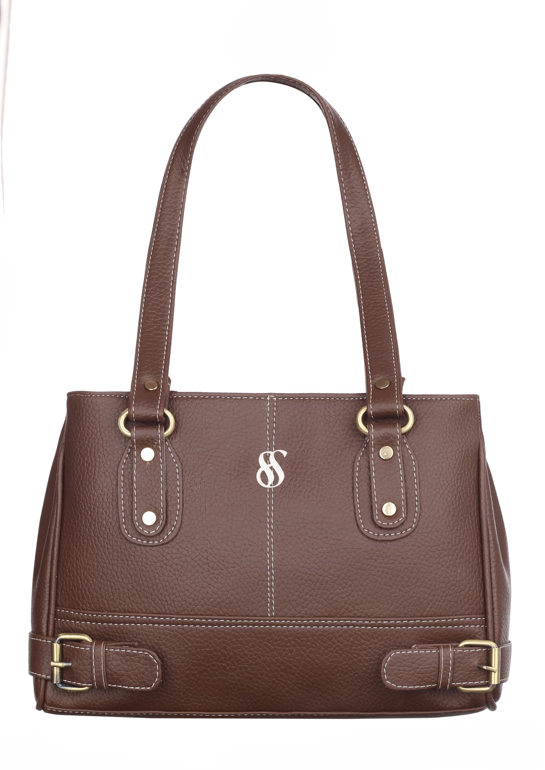 Fostelo Women's Nightingale Satchel Tote Handbag for Women | Ladies Purse | Stylish Shoulder Bag | Gift For Women | Brown
